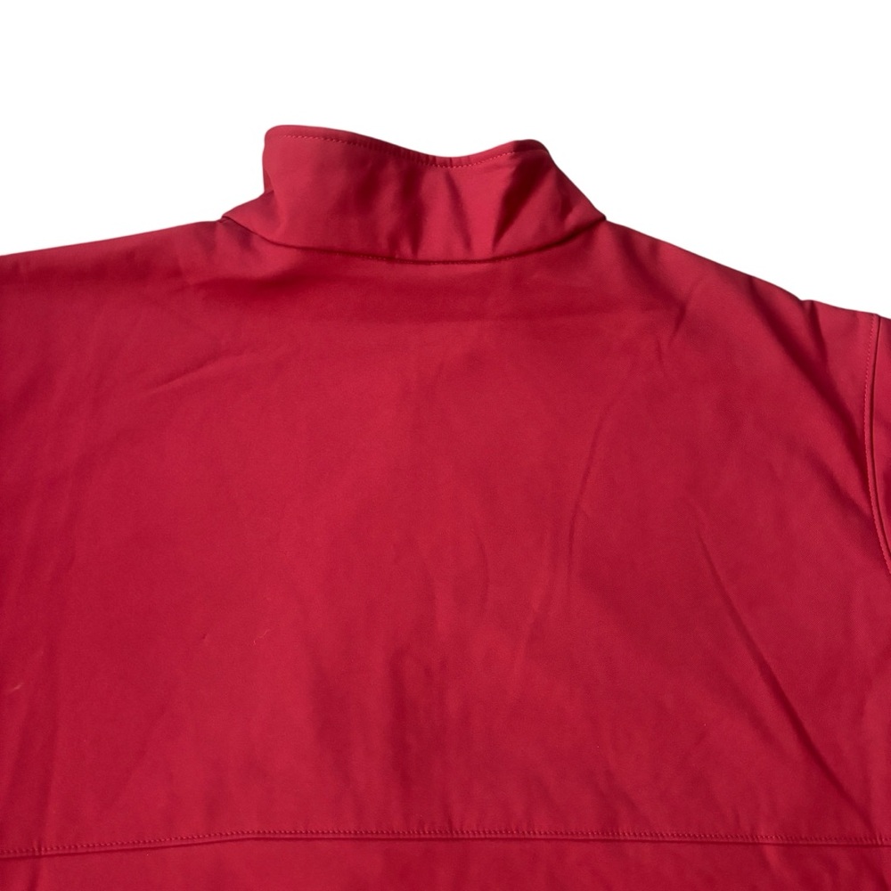 Columbia Men’s Crimson Red Softshell Zip Up Jacket 5XT - Picture 8 of 13